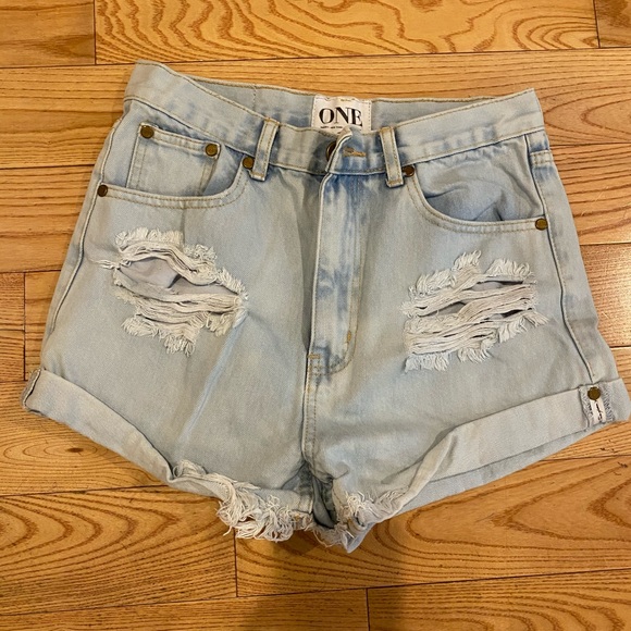 Free People One Teaspoon Outlaw Boyfriend Short - Picture 2 of 9